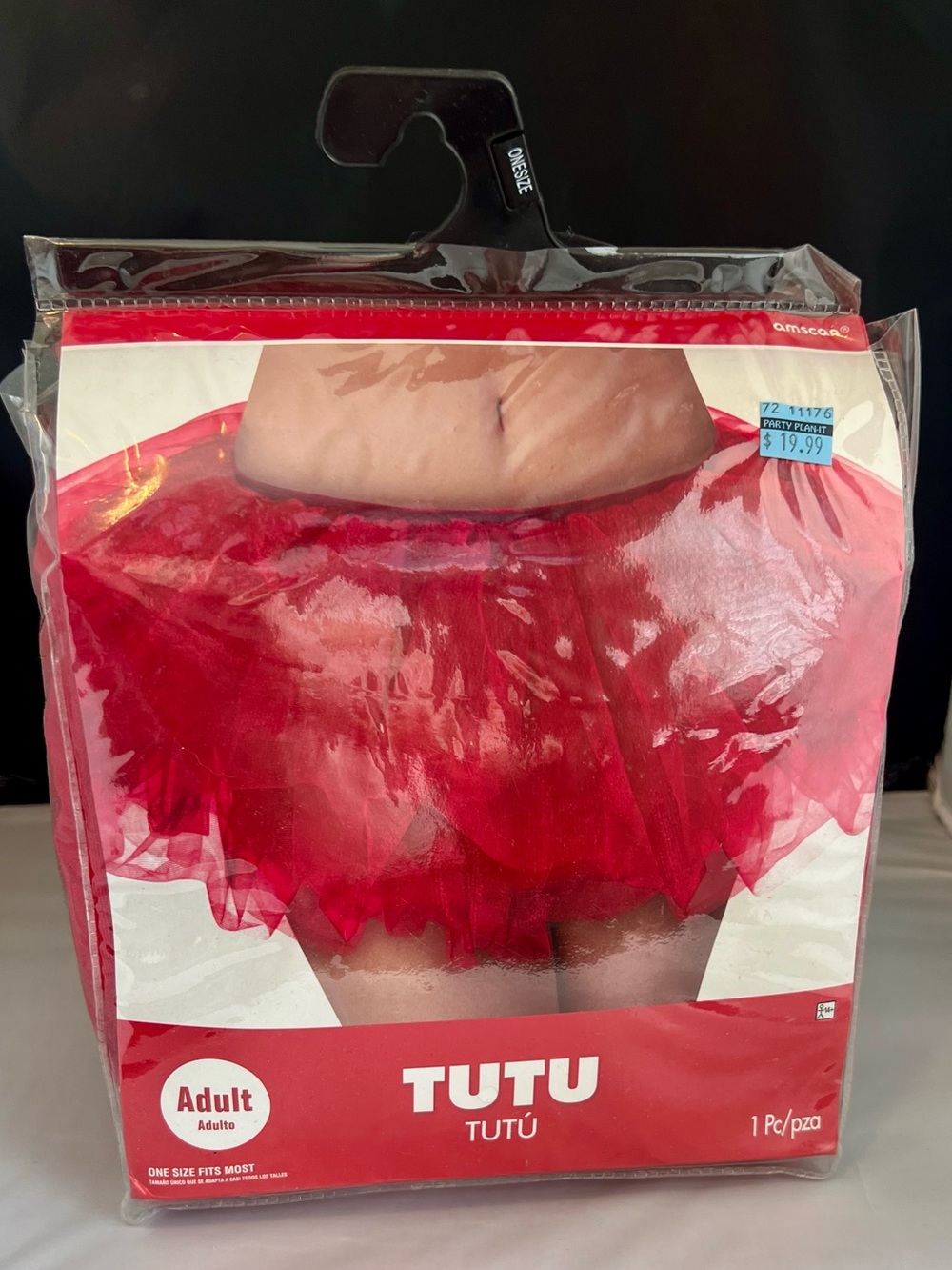 Women's adult Red tutu NEW Amscan one size fits most costume accessory